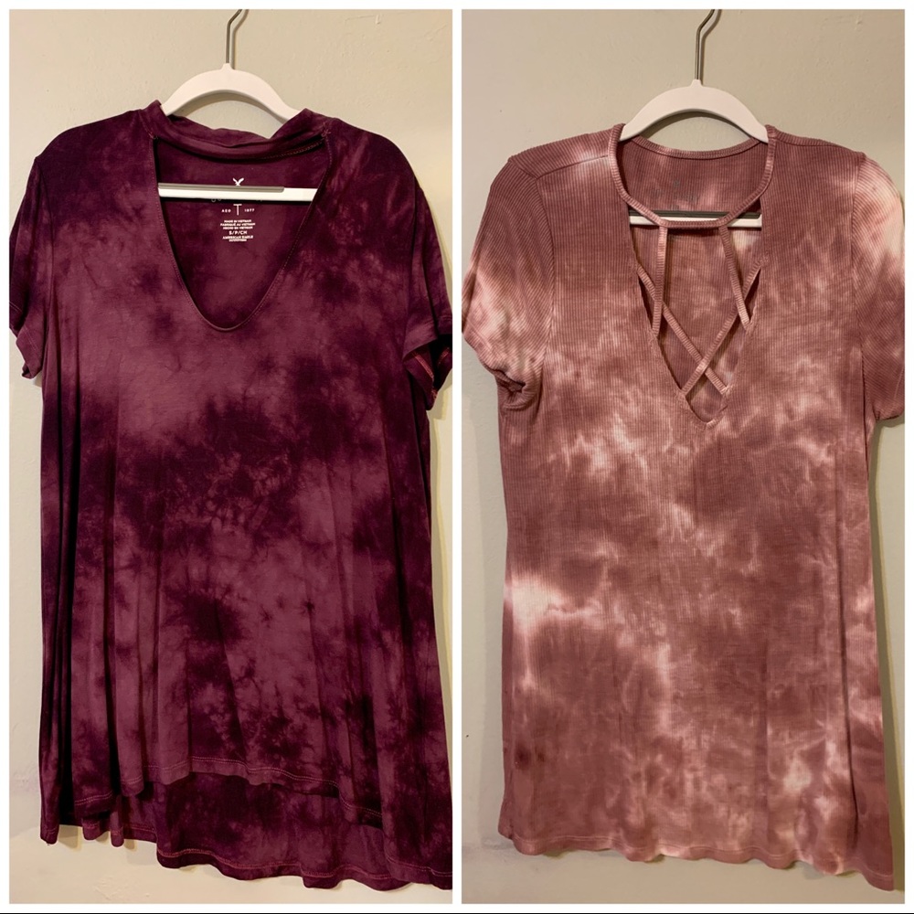 2 for $10 American Eagle V Neck Tops